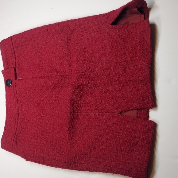 Banana Republic Merlot Wool Skirt Size 4 - Picture 1 of 11
